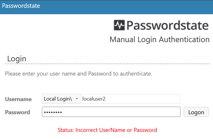 Screenshot of attacker attempting to log in using victim's local login username